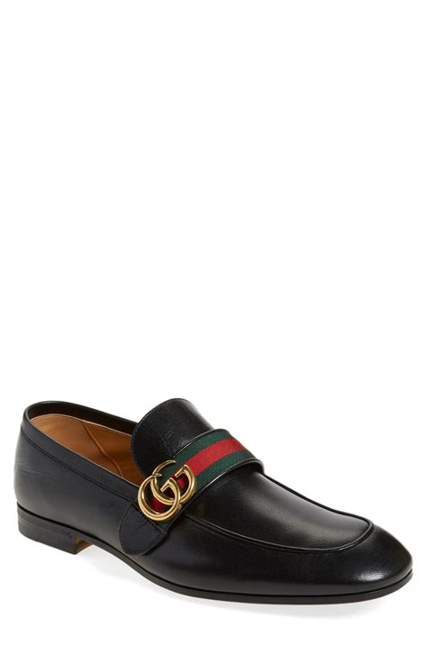 gucci mens shoes black|Gucci men's slip on shoes.